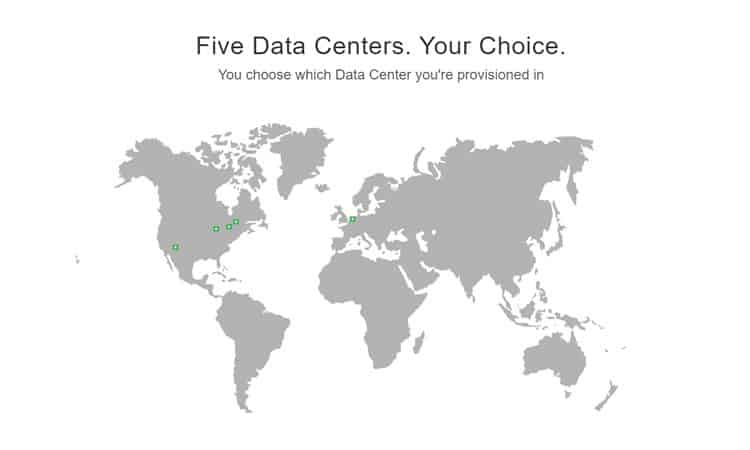 GreenGeeks' data centres are in Chicago, Phoenix, Toronto, Montreal, and Amsterdam.