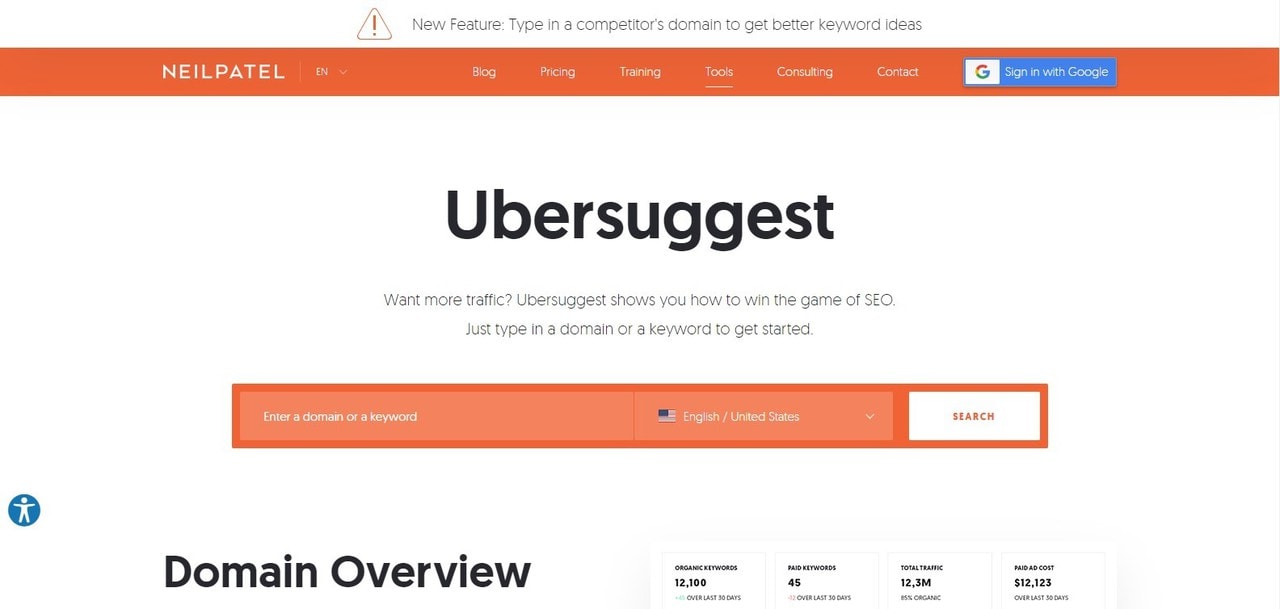 Ubersuggest