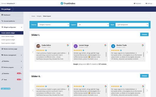 Trustindex - embed your reviews easily on your website