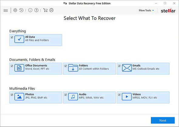 Stellar Data Recovery