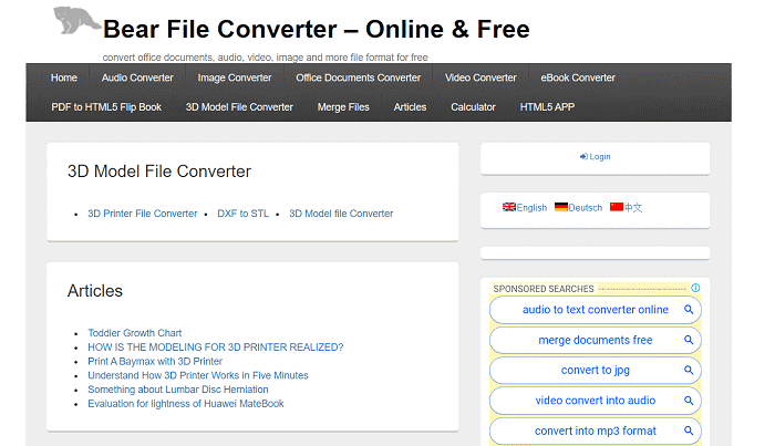 Bear File Converter