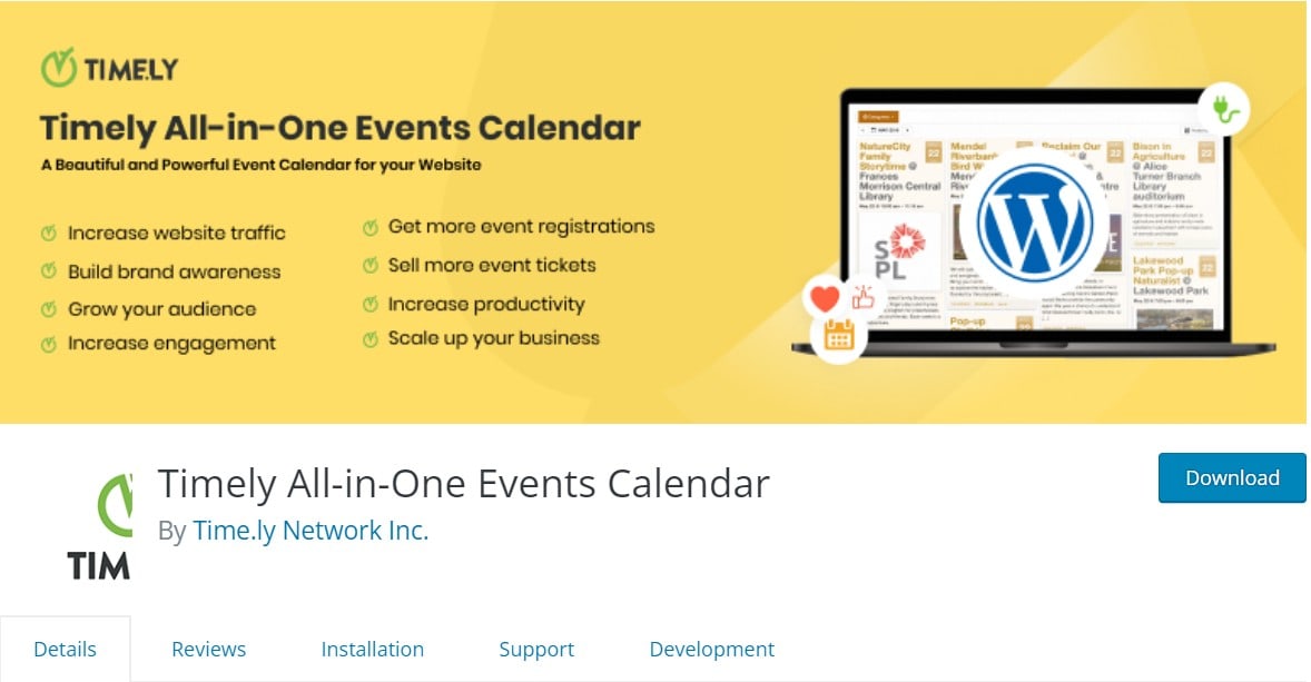 Timely All-in-One Events Calendar