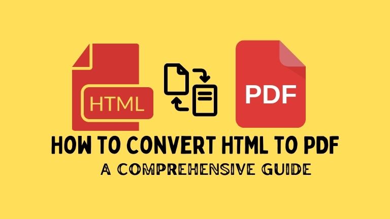 How to Convert HTML to PDF