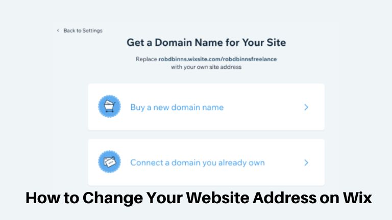 How to Change Your Website Address on Wix