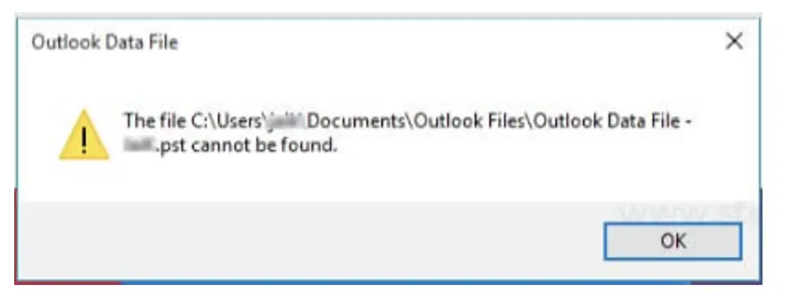 outlook error